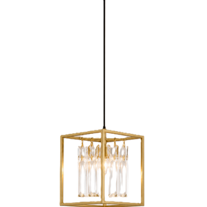 Gold 20CM Tael Crystal Pendants 1 Light