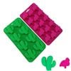 Catzon 2 Pcs Cactus & Flamingo Ice Cube Trays Silicone for Chocolate Candy