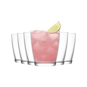 LAV Vega Water Tumbler Glasses - 340ml - Pack of 12 Table Glasses for Soft Drinks / Juice
