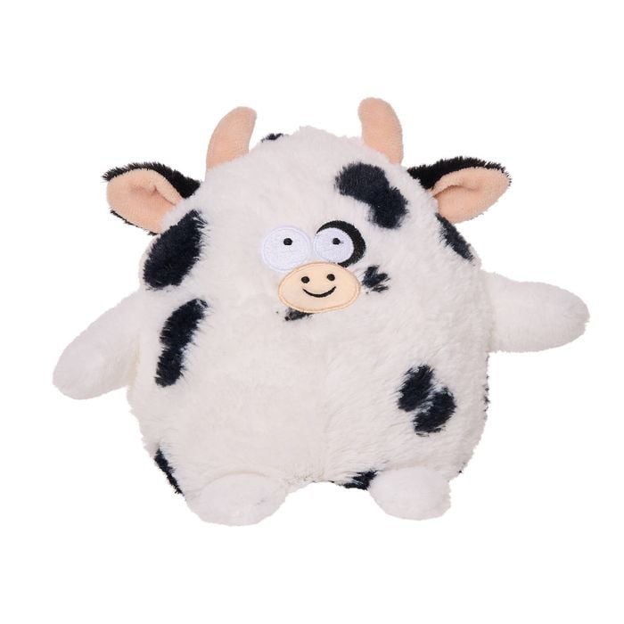 Happy Tails Round Cow Plush Toy