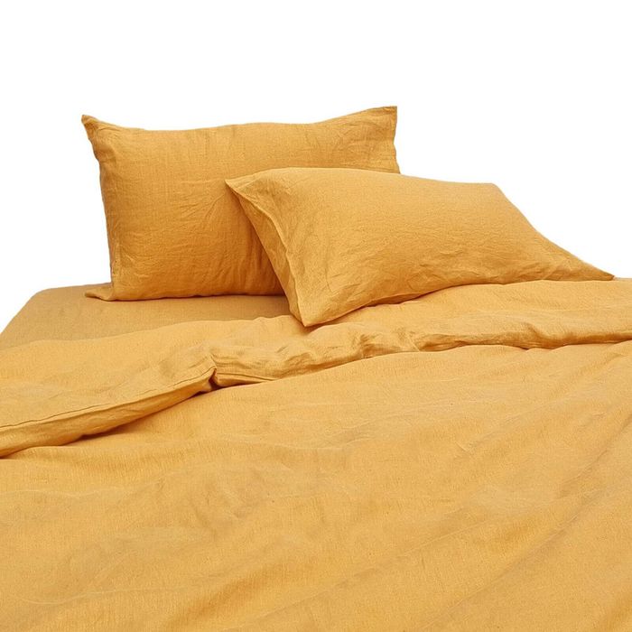 2pc J Elliot Home Linen Collection 48x74cm Pillowcases/Bed Pillow Case Honey