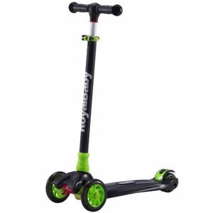 RoyalBaby Kids 3 Flashing Wheels Push Scooters Childrens Adjustable Height Green