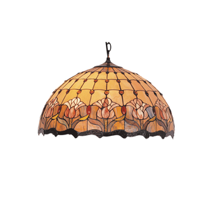 G&g Red Tulip Tiffany Pendant Light