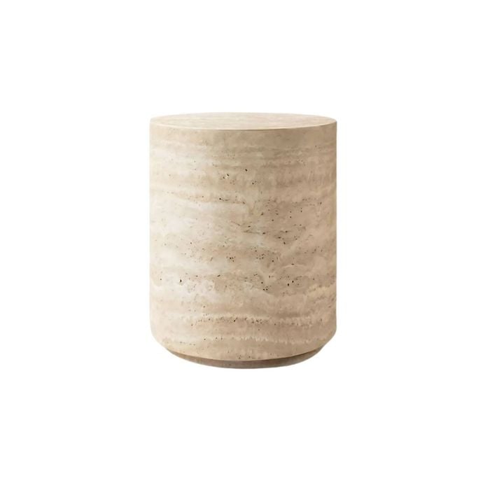 Home Bazar Taormina Travertine Stool