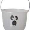 Friendly White Ghost Glow in the Dark Trick or Treat Bucket