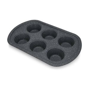 Fissman Australia Carbon Steel Non-Stick 6 Cup Muffin Pan 32x20x3.5cm