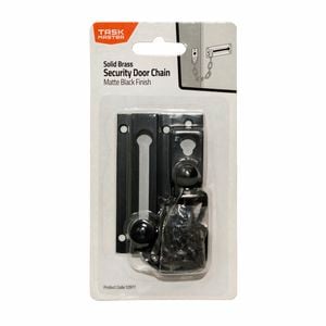 Taskmaster Matte Black Security Door Chain