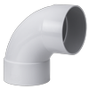 Holman 150mm 88° Female To Female PVC DWV Plain Bend