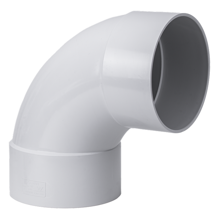 Holman 150mm 88° Female To Female PVC DWV Plain Bend