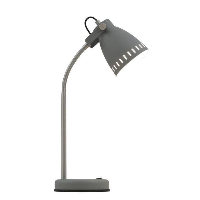 Telbix Nova Contemporary Table Desk Lamp Light Metal Grey