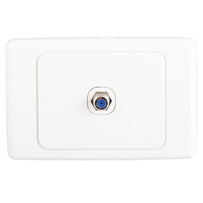 Deta Audio Visual Single F-Connector TV Outlet