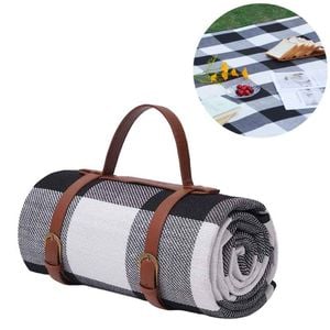 Catzon Foldable Picnic Mat for Beach & Camping-Grey(L)