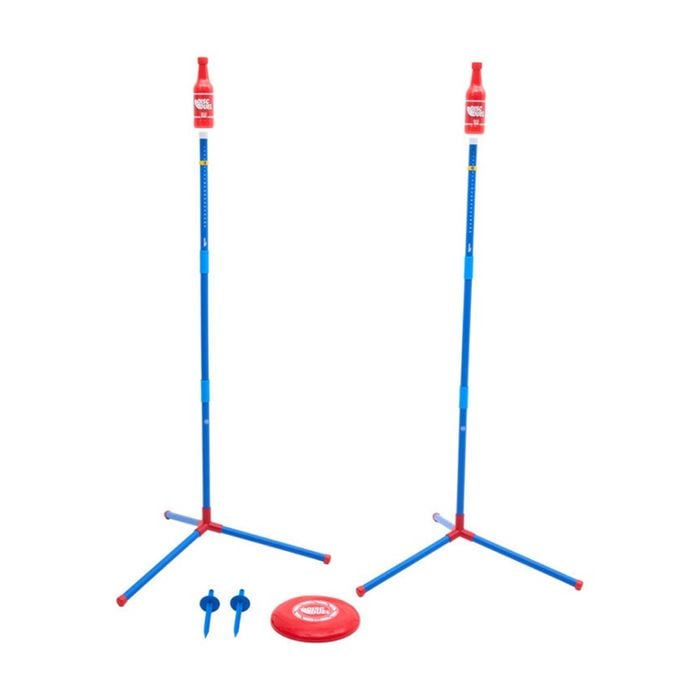 Do U Play Games Disc Duel Throwing Game W/ Adjustable Poles 3y+ Blue/red