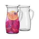 Tallo Glass Water Jugs - 1.8 Litre - Pack of 2