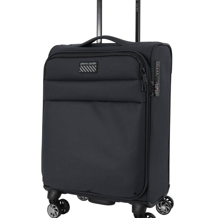 Pierre Cardin Soft Water Repellent Cabin Carry-on Spinner Suitcase Luggage Char