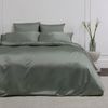 Bedding Co. Quilt Cover Set 100% Mulberry Silk 22 Momme Sage Green King