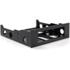 Startech.com 3.5" To 5.25" Front Bay Mounting Bracket - Desktop Front Bay Adapter - Black - Plastic - 1 Each