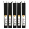 5x Marbig Clearview 4 D-ring Insert Binder A4 File 25mm Document Organiser Black