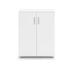 Design Square Monica Low Cupboard Multi-purpose Storage Cabinet 2-Doors - White