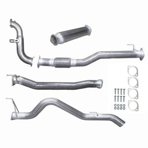 Ignite Exhausts Turbo Back For Holden Rg Colorado 2.8l 3" No Cat With Hotdog Raw Aluminised Steel