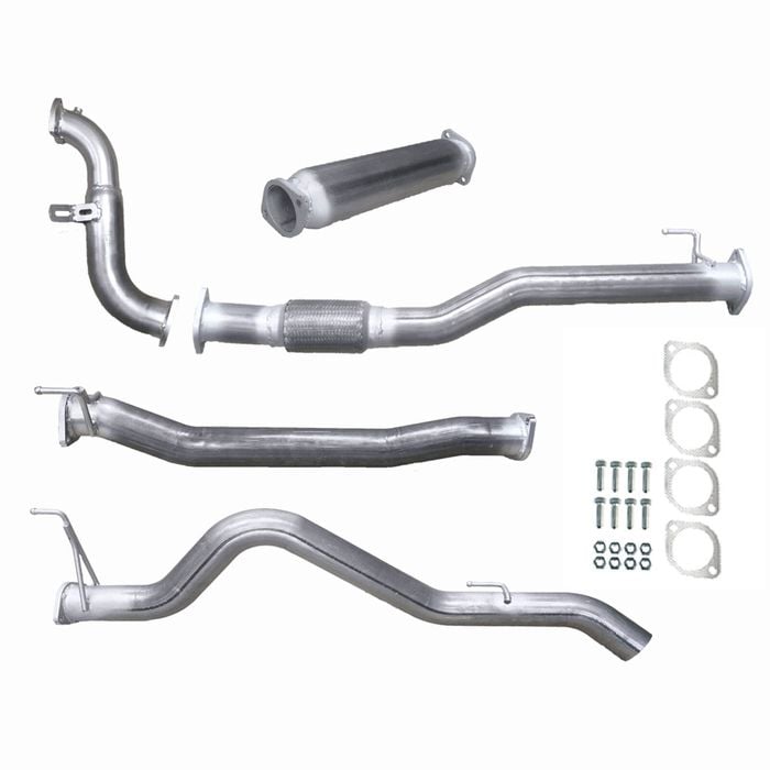 Ignite Exhausts Turbo Back For Holden Rg Colorado 2.8l 3" No Cat With Hotdog Raw Aluminised Steel