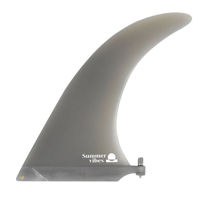 Summer vibes 8" Fibreglass Premium Single Fin - Natural Ash