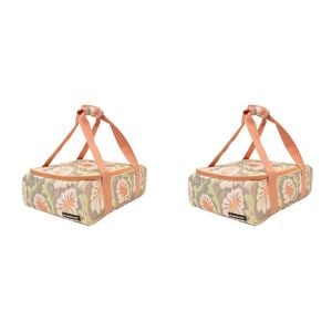 2PK Bambury Sadie Insulated Food Carrier Cooler Bag 40x27cm