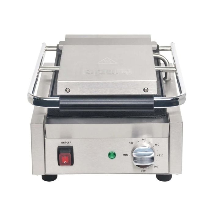 Apuro Single Contact Grill Ribbed Plates - Commercial Sandwich Presses (dy993-a)