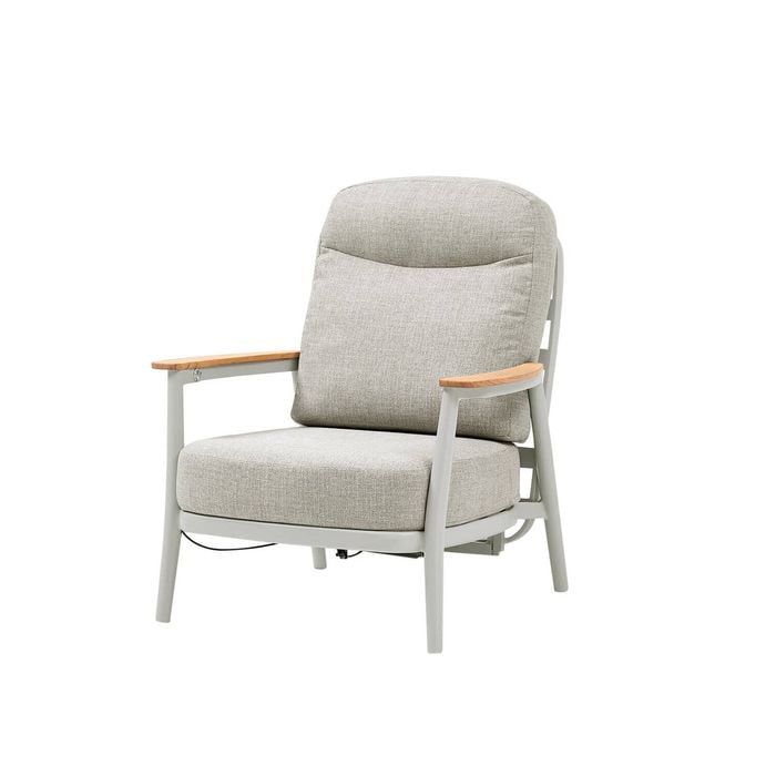 Deck Outdoor Concepts Anchorage Reclining Armchair Aluminium Outdoor Lounge in White