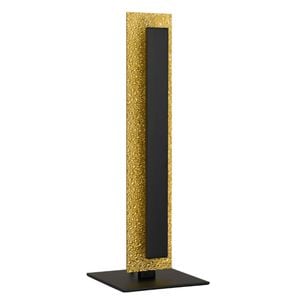 Telbix Serano Contemporary Table Desk Lamp Light Aluminium Acrylic Black Gold
