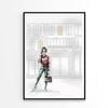 Modern Girl with Luxury Fashion Store Print 100% Australian Made 90x120cm (Poster)