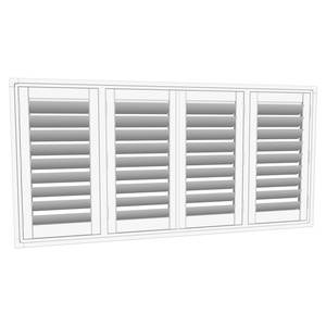 EasyAS 1810 x 900mm White Adjustable Plantation Shutter