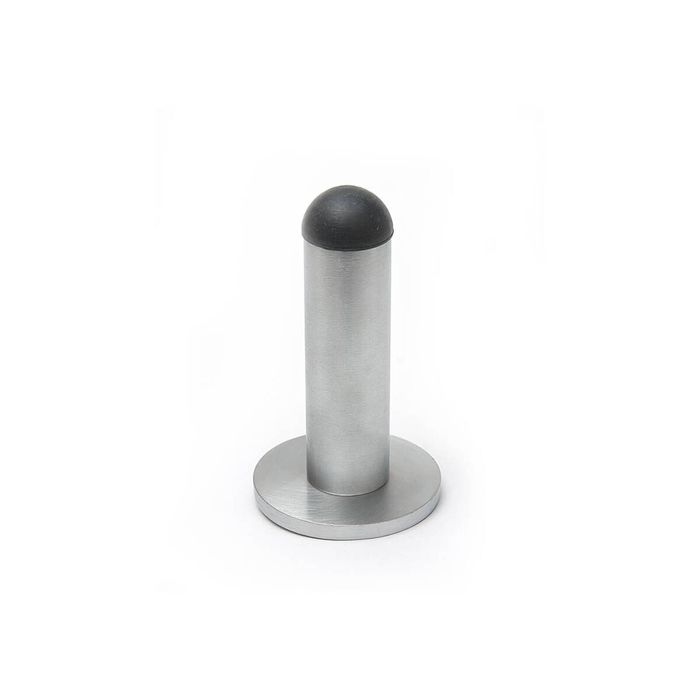 Lemaar 75mm Satin Nickel Round Pole Door Stop