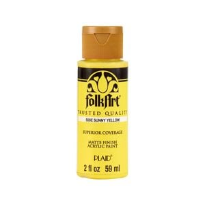 Folkart Premium Acrylic Paint 59ml Sunny Yellow