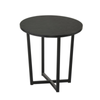 Paragon Archie Wooden Round End Lamp Side Table - Black