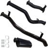 Ignite Exhausts Dpf Back For Toyota Landcruiser 79 Series V8 Dual Cab 3" With Muffler Black Aluminised Steel