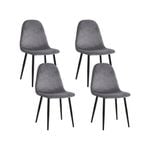 Dining Chairs Grey x4