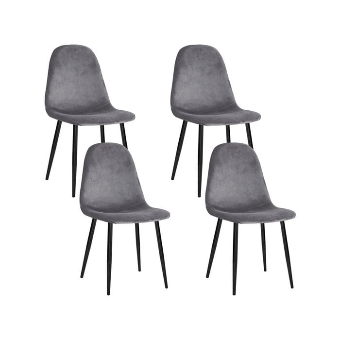 Dining Chairs Grey x4