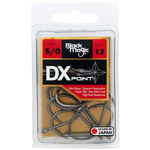 Black Magic DX Point PTFE Coated Fishing Hook Economy Pack 5/0