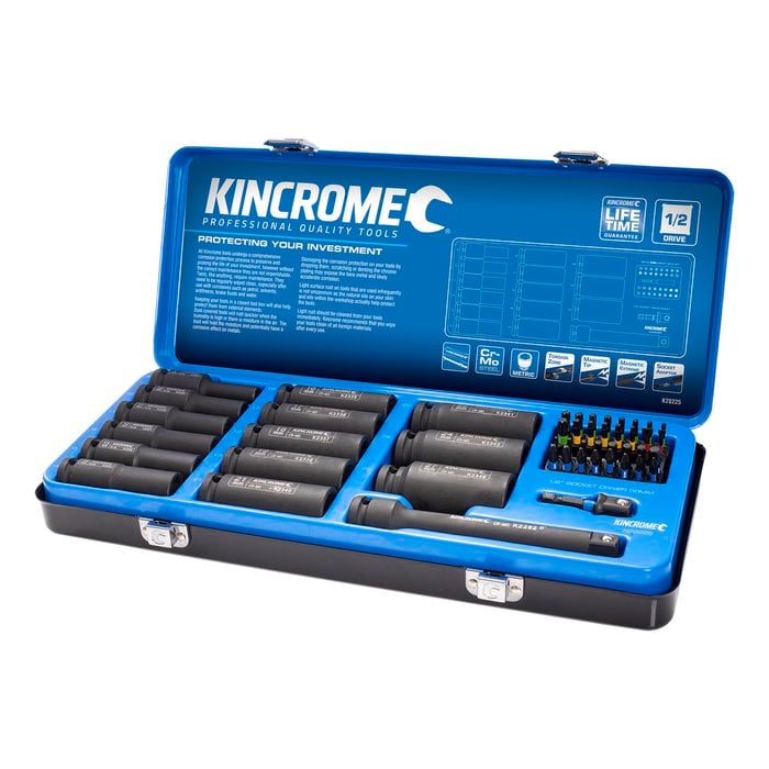 Kincrome 49 Piece 1/2" Deep Impact Socket Set