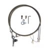 Cal Custom Flexible Kickdown Cable Kit GM TH350 TH400 Braided Stainless Steel