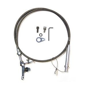 Cal Custom Flexible Kickdown Cable Kit GM TH350 TH400 Braided Stainless Steel