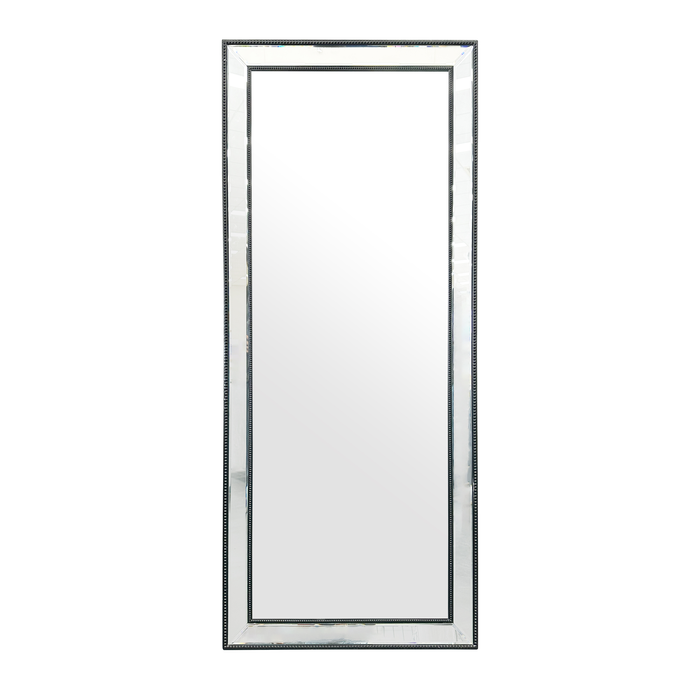 Elegant Collections Medium Black Beaded Mirror