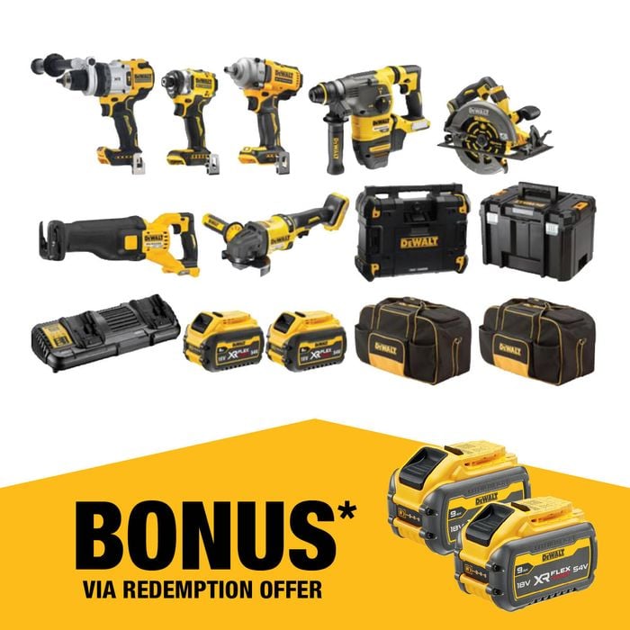 DeWALT 18V/54V XR 9.0Ah 8 Piece Mixed Voltage Combo Kit DCZ803X2-XE