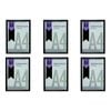 6PK Frankie & Me Picture Frame A4 Photo Holder Home/Office Decor Black