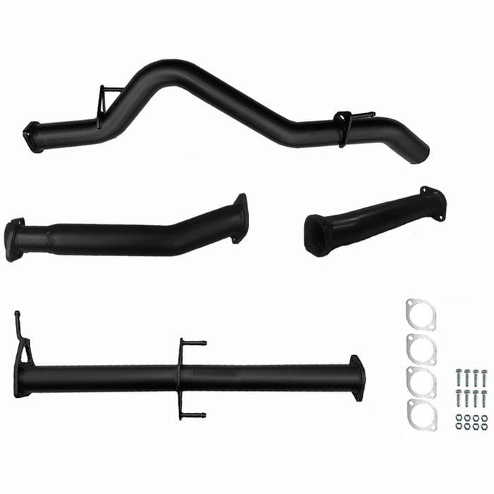 Ignite Exhausts Dpf Back For Mitsubishi Mq Triton 2.4l 3" With Pipe Only Black Aluminised Steel
