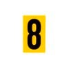 Sandleford 60 x 35mm 8 Yellow Cut Out Self Adhesive Numeral