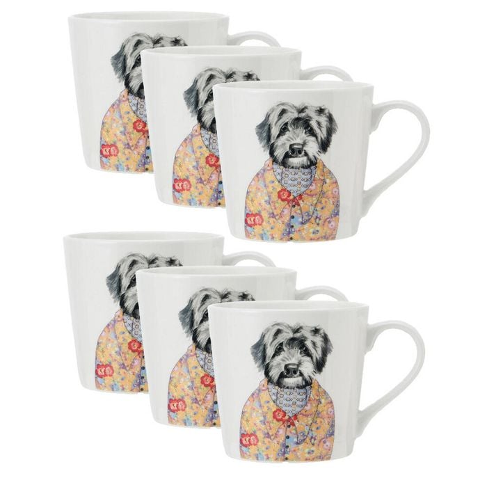 6PK Mikasa x Tipperley Hill Fine China Cockapoo Coffee Tea Drinking Mug 380mL