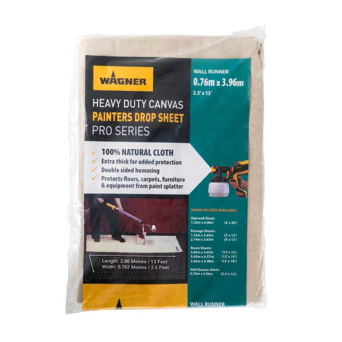 Wagner 0.76 x 3.96m Heavy Duty Canvas Drop Sheet