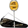Hundred VIPER 900 - Strung Badminton racquet ,Black/grey